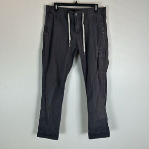 Vuori Duraterra Ripstop Pants Gray Stretch Mens Large Cargo Straight Leg Pant